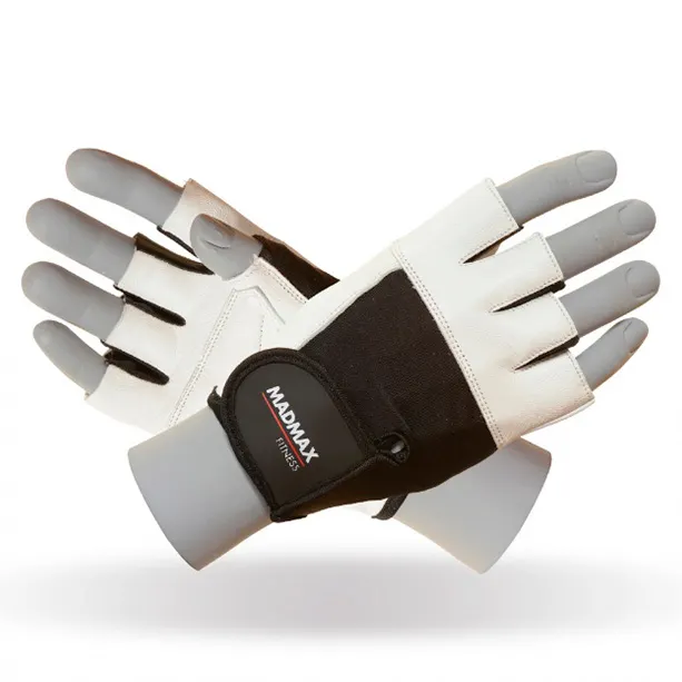 Рукавички для фітнесу MAD MAX Fitness MFG 444, White - M