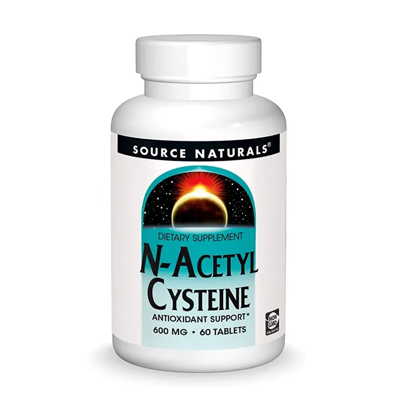 Амінокислота Source Naturals N-Аcetyl Cysteine 600 mg, 60 таблеток