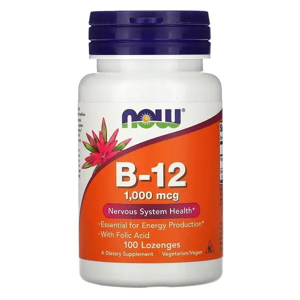 Вітаміни та мінерали NOW Vitamin B12 1000 mcg, 100 льодяників