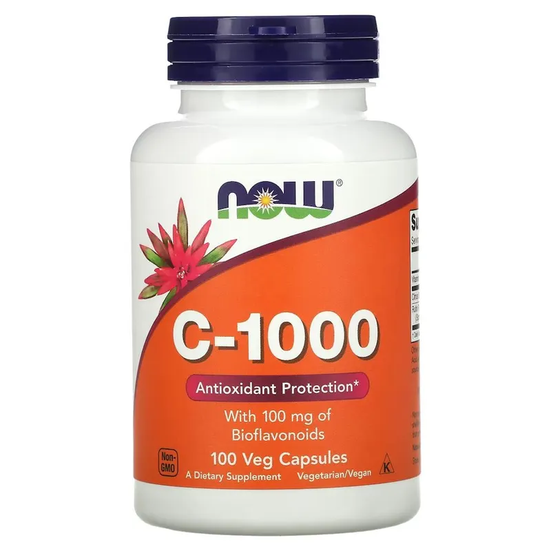 Вітамін C з біофлавоноїдами NOW Vitamin C-1000 with Bioflavonoids, 100 вегакапсул