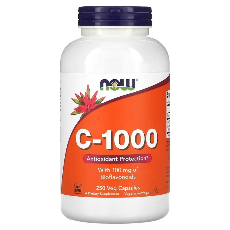 Вітамін C з біофлавоноїдами NOW Vitamin C-1000 with Bioflavonoids, 250 вегакапсул