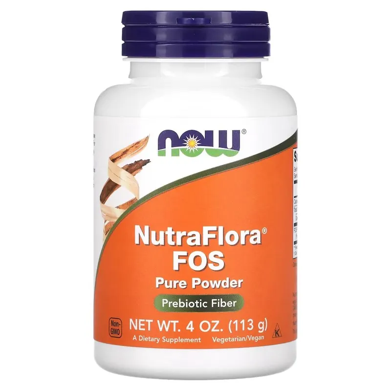 Натуральна добавка NOW Nutraflora Fos Powder, 113 грам