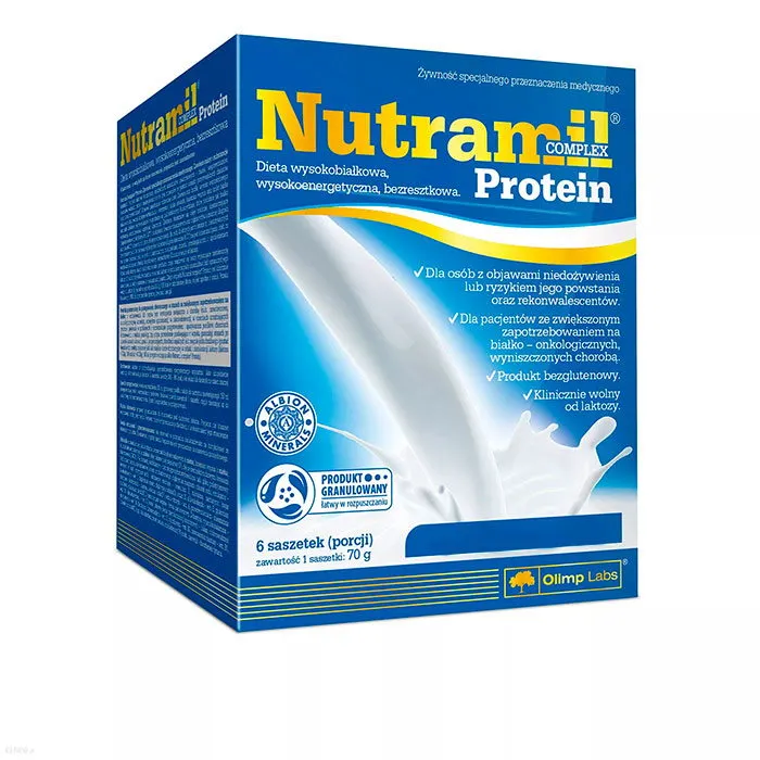 Замінник харчування Olimp Sport Nutrition Nutramil Complex Protein, 6*70 грам - Полуниця