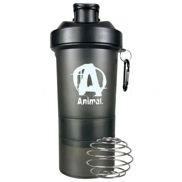 Шейкер Universal Nutrition Animal Smart Shaker (3-х компонентний), 600 мл - Black