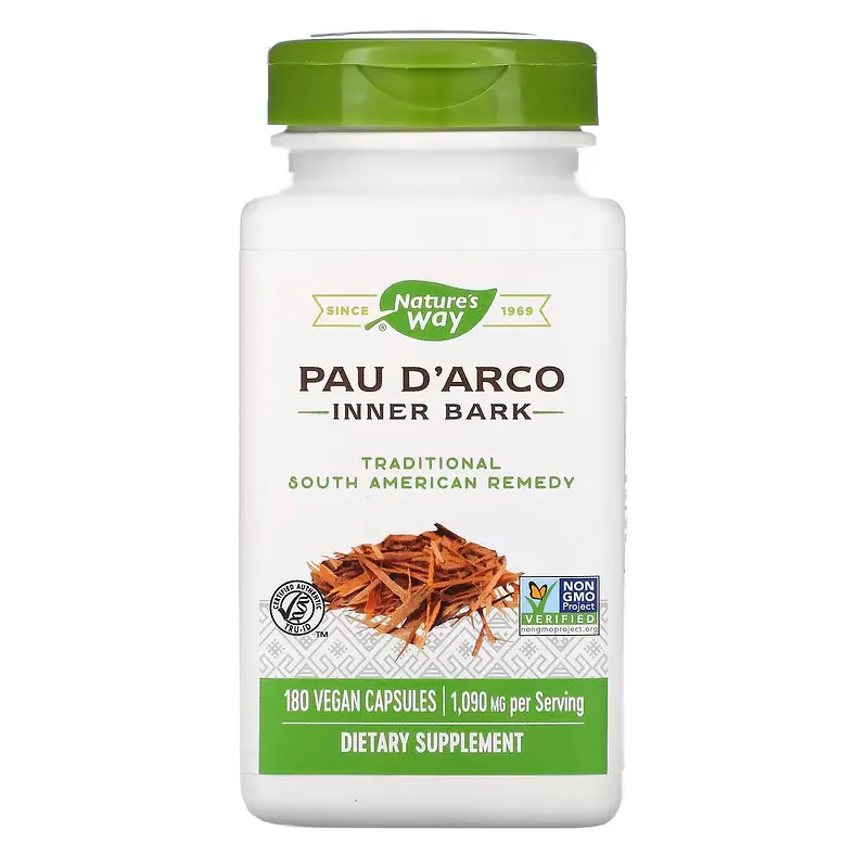Натуральна добавка Nature's Way Pau D'Arco, 180 вегакапсул