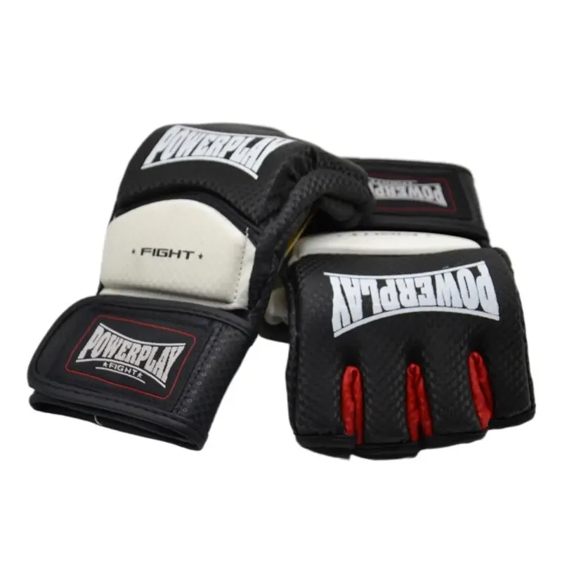 Рукавиці для MMA Power Play 3075, Black/White - L