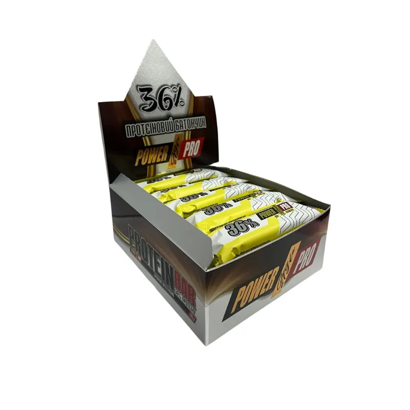 Батончик Power Pro Protein Bar 36%, 20*60 грам - Plombirini