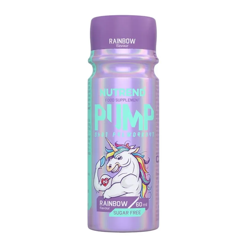 Передтренувальник без кофеїну Nutrend Pump Shot, 60 мл - Веселка