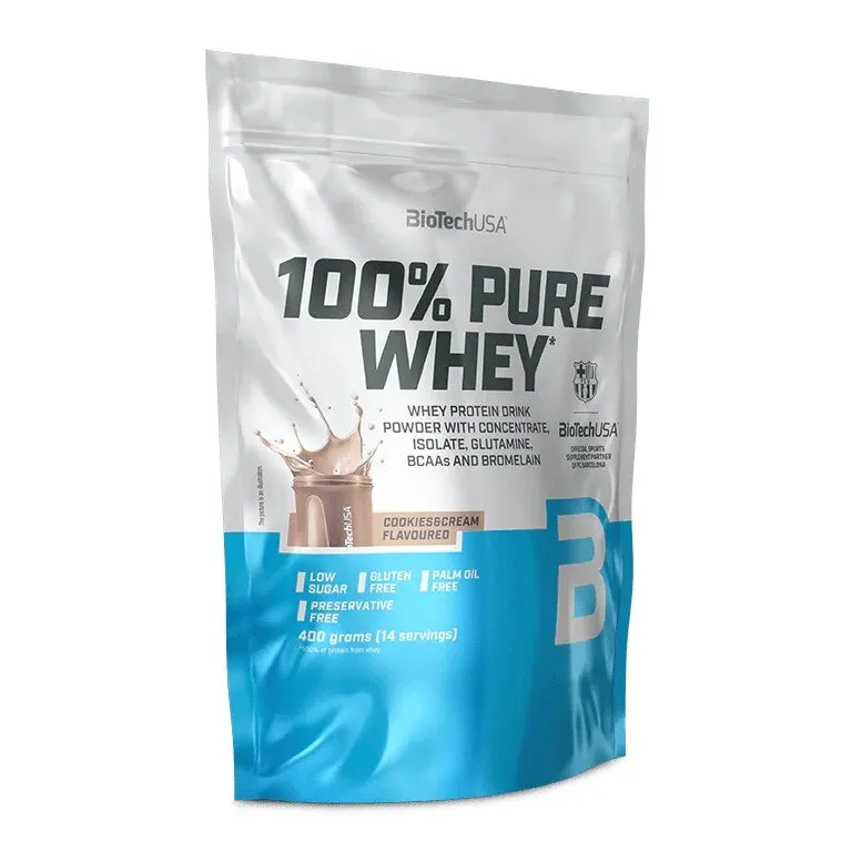 Сироватковий протеїн BioTech 100% Pure Whey, 400 грам - Печиво-крем