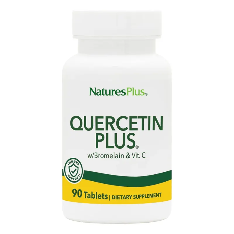 Натуральна добавка Natures Plus Quercetin Plus, 90 таблеток