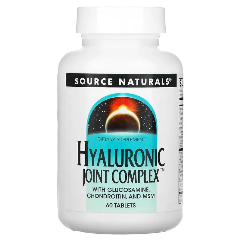 Препарат для суглобів і зв'язок Source Naturals Hyaluronic Joint Complex, 60 таблеток