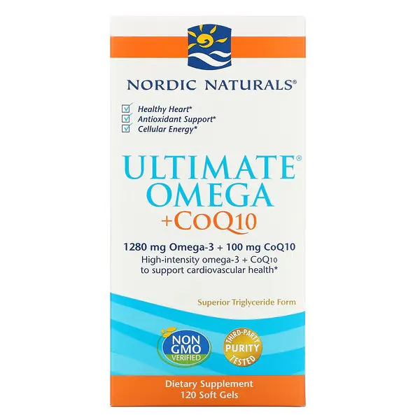 Жирні кислоти Nordic Naturals Ultimate Omega + CoQ10, 120 капсул
