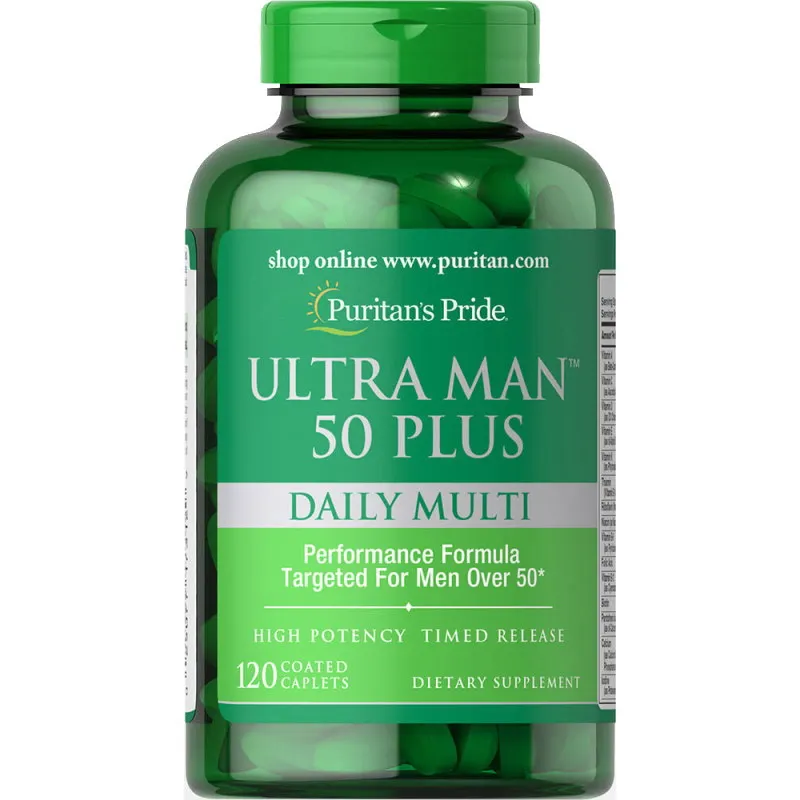 Вітаміни та мінерали Puritan's Pride Ultra Vita Man 50 Plus, 120 каплет