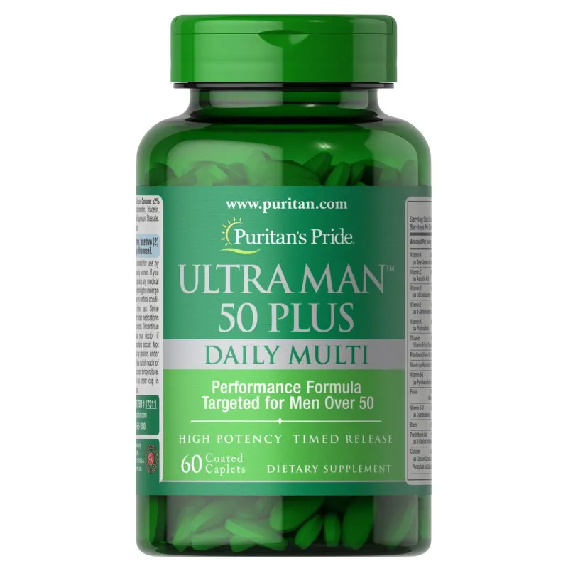 Вітаміни та мінерали Puritan's Pride Ultra Vita Man 50 Plus, 60 каплет