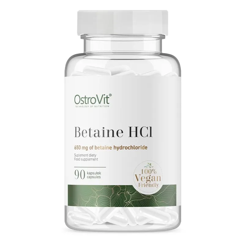 Натуральна добавка OstroVit Vege Betaine HCl, 90 вегакапсул