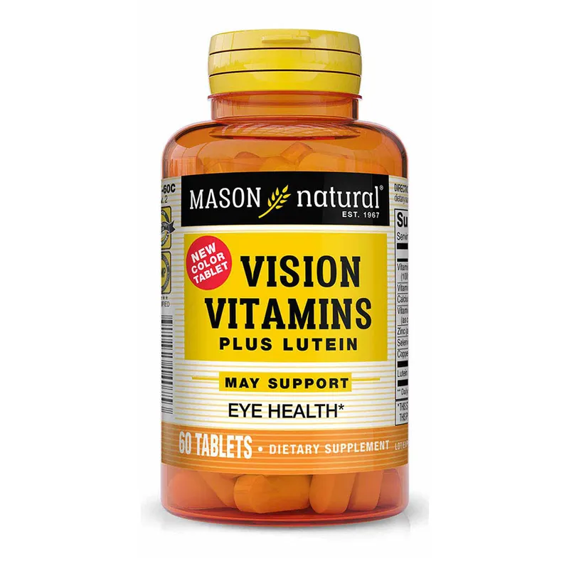 Вітаміни та мінерали Mason Natural Vision Vitamins Plus Lutein, 60 таблеток