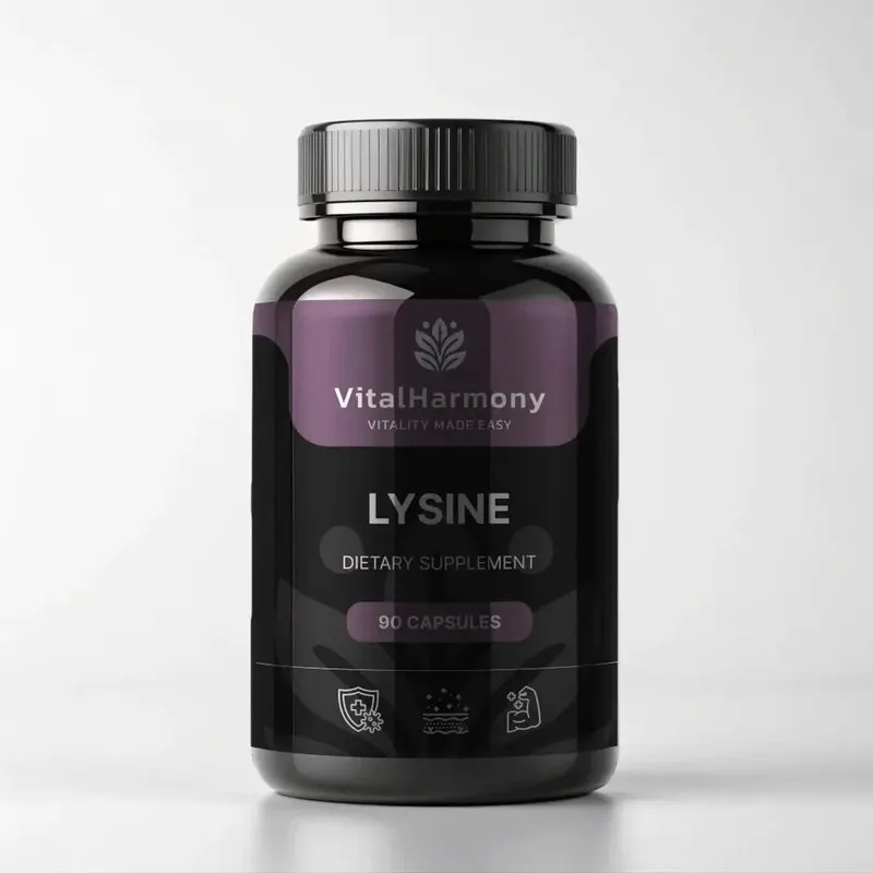 L-лізину гідрохлорид VitalHarmony Lysine, 90 капсул для підтримки імунної системи