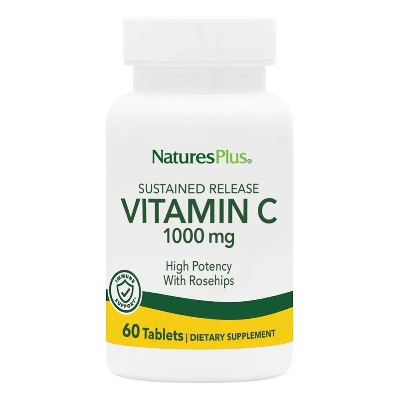 Вітаміни та мінерали Natures Plus Vitamin C 1000 mg Sustained Release, 60 таблеток