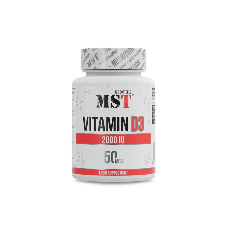 Вітамін D3 MST Nutrition Vitamin D3 2000 IU, 120 капсул