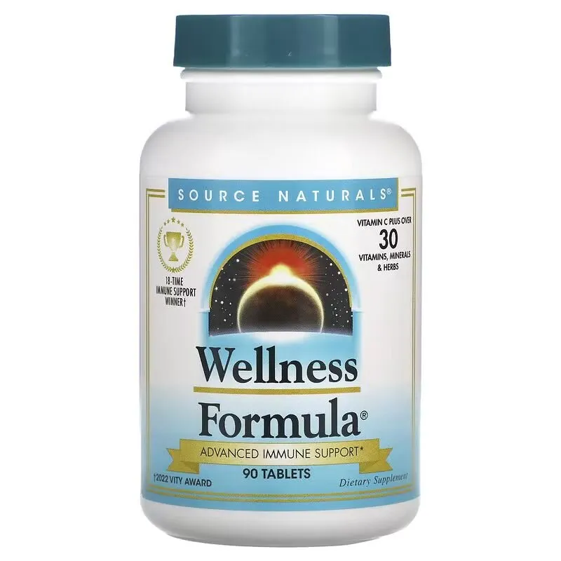Натуральна добавка Source Naturals Wellness Formula, 90 таблеток